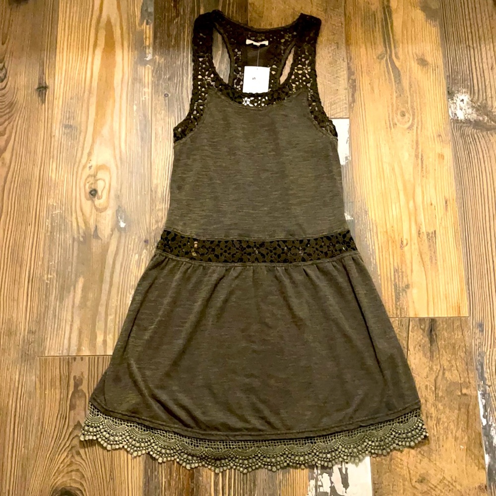 Jersey racer back tank dress